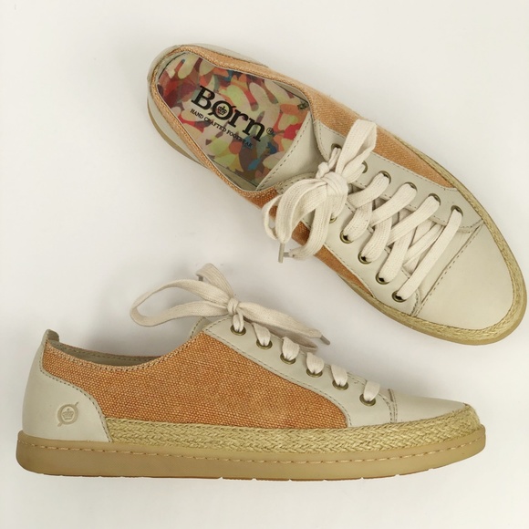 Born Shoes - Born Espadrille Sneaker Tennis Lace Up Shoes EUC 8